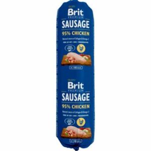 Brit pølse m. kylling - 800 g.