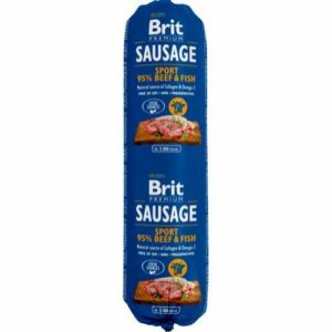 Brit pølse m. okse og fisk - 800 g.