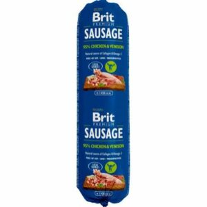 Brit pølse m. kylling og vildt - 800 g.