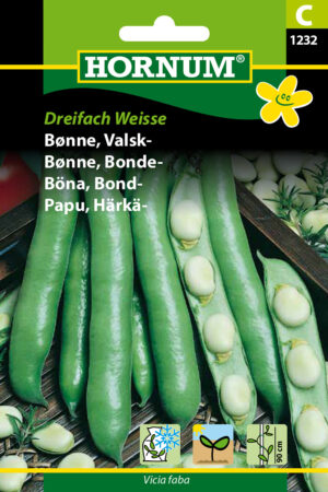Bønne, Valsk-, Dreifach Weisse ( C) 1232