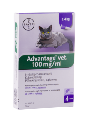 Advantage t/kat 4 x 0,8 ml over 4 kg