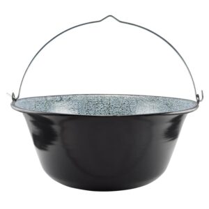 Bålgryde, u. låg, emaljeret - 10 ltr.