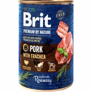 Brit Premium By Nature Pork w/Trachea - 400 g.