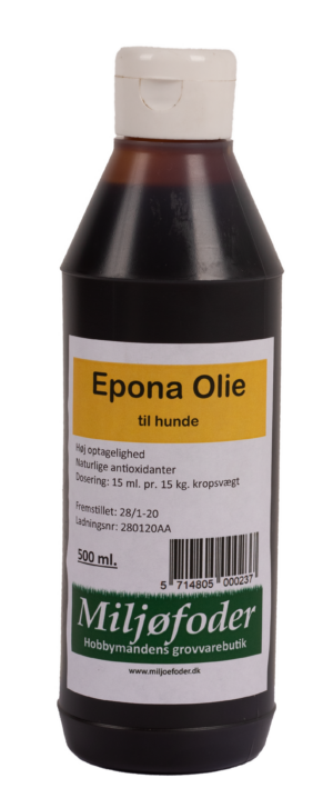 Epona Olie til hunde - 0,5 ltr.