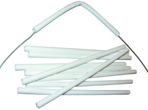 Isolatorrør Hvid (10)8Mm Hul 30Cm