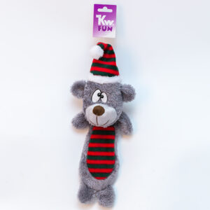 KW julebamse m. knitre og piv - 30 cm.