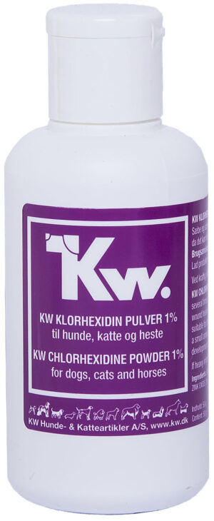 KW Klorhexidin pulver , 50 g.