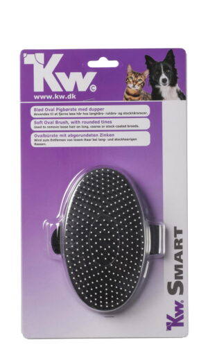 KW Smart Oval pigbørste m. dupper