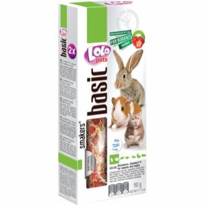 Lolo Pets gnaverstænger med jordbær