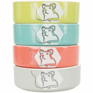 Trixie keramikskål hamster, ass. Farver - 90 ml.