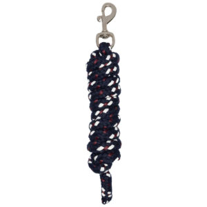 Horseguard ss23 kaloa træktov med karabinhage. Navy, rød og hvid.
