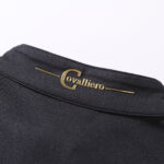 Covalliero SS23 Polo top navy logo i nakken