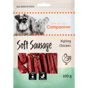 Companion Chicken Soft Sausage godbidder til hund.