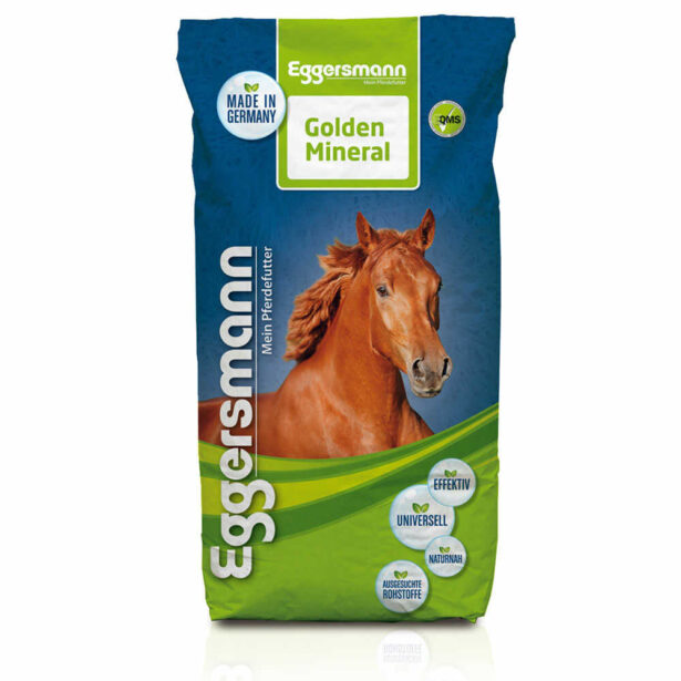 Eggersmann Golden Mineral vitaminer og mineraler til heste 25 kg sæk