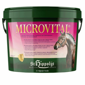 St. Hippolyt MicroVital vitamin og mineraltilskud boosterkur til heste 10 kg spand