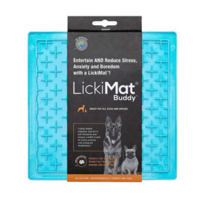 Lickimat Buddy turkis 20 cm slikkemåtte til hunde.