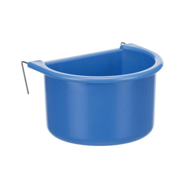 Trixie skål til ophæng i plastik med metal bøjler.